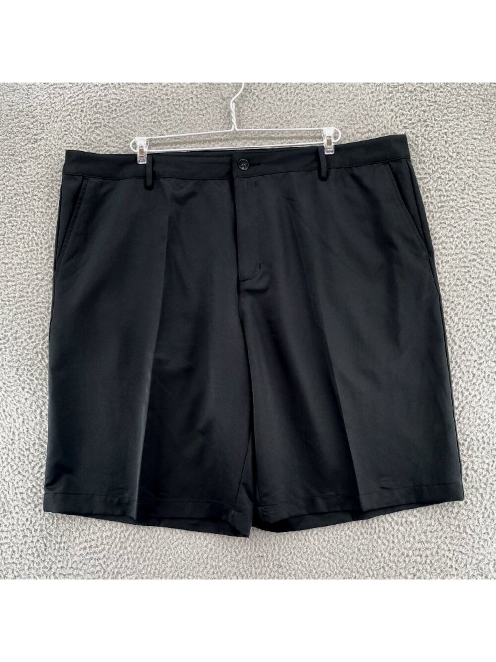 Adidas Shorts Mens 42 Black ClimaLite Golf Chino Activewear Performance Outdoor